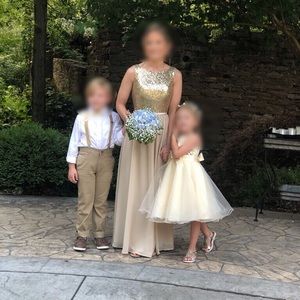 Gold Bridesmaid Dress (worn once)